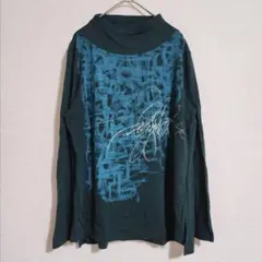【St. VERMEER】（L）ボルドネックカットソー/ペイントTシャツ/総柄