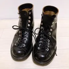 旧リアルマッコイズ ジョーマッコイ ラインマンブーツ黒 size 6ハーフ 旧リアルマッコイズ ジョーマッコイ ラインマンブーツ黒 size 6