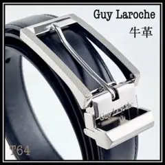 【B級品】 Guy Laroche ベルト レザー T64 ブラック 黒