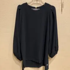 ディノス☆SO CLOSE☆ネイビー☆バルーン袖☆チュニック☆新品