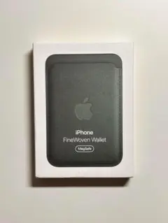 【新品】純正MagSafe対応iPhoneファインウーブンウォレット・グリーン②
