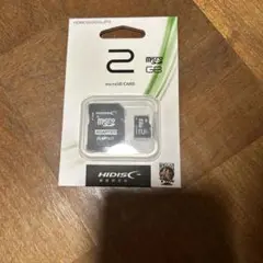 HIDISC 2GB microSDカード アダプター付き