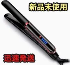 ☆新品未使用☆ 【黒】 ヘアアイロン ストレートアイロン 4段階温度調節 コテ