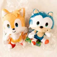2個☆SONIC＆FRIENDS ソニック＆フレンズ マスコット ぬいぐるみ