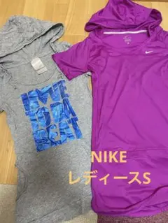 NIKE レディース　フード付きTシャツ　カットソー