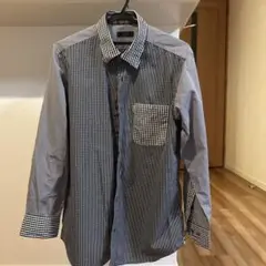 メンズ　カジュアルシャツ DAKSギンガムチェッククレイジーパターン シャツ