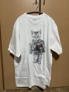 graniph 宇宙飛行士の猫 Tシャツ XLサイズ ホワイト