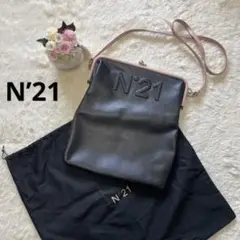 美品 ヌメロヴェントゥーノ ショルダーバッグ がま口 N°21 レザー