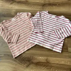 バースデイ　futafuta 長袖　Tシャツ ボーダー　2枚セット　95センチ