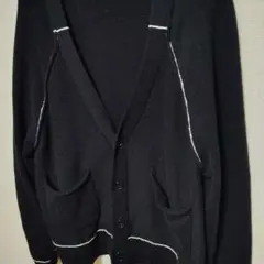 ZARA　黒　ニット カーディガン 　XL