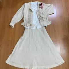 ピンクハウス 麻混セットアップ ヴィンテージ