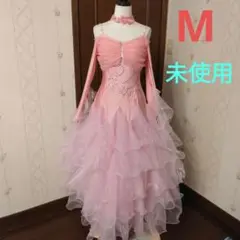 社交ダンス❤スタンダードドレス・ピンク・Mサイズ