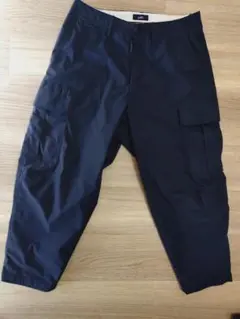 【美品】SHIPS カーゴパンツ / ワイドパンツ Mサイズ (ネイビー)