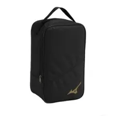 新品 ミズノ(MIZUNO) シューズケース ブラック×ゴールド シューズバッグ