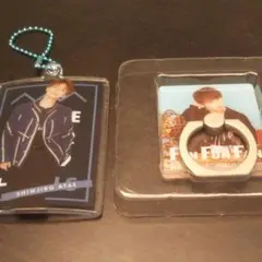 與真司郎 キーホルダーとスマホリングのセット！ニッシー、しんちゃん、みさこ