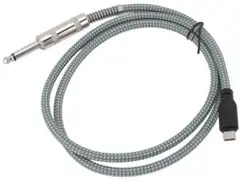 ケーブル6.35mm to TypeC サウンドケーブル 音楽金メッキコネクタ
