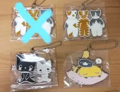 ねこの会　シークレットチャーム　アクリルキーホルダー　サンリオ　3点