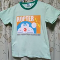 【美品】ドラえもん HOPTER 　Ｔシャツ 　ミントグリーン　130　記名なし