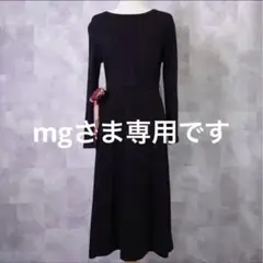 ブルーレーベルクレストブリッジ ノバチェックリボンロングワンピース