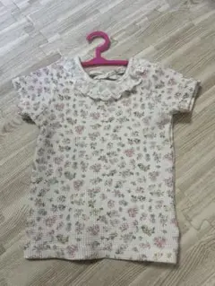 花柄コットンTシャツ 95cm