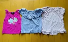 100センチ　女の子　トップス ワンピース　3着　まとめ売り