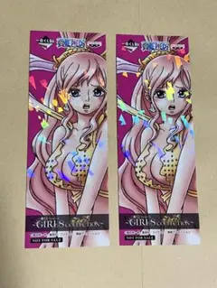 2枚 ONE PIECE 特典 しおり ブックマーカー カード しらほし
