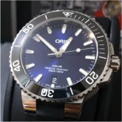 オリス アクイスデイト 39.5mm 濃紺【値下げ可】