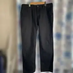 GU ウエスト88黒のスリムフィットパンツ