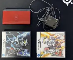 ニンテンドーDS Lite レッド + ポケモン2本セット　おまけ付き