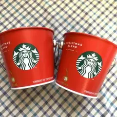 スターバックス　ミニバケツ　2点セット