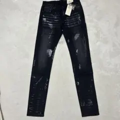 【新品】mnml ミニマル　X143 ストレッチ ブラック　ペイント
