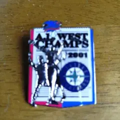 MLB マリナーズAL WEST CHAMPS 2001 記念ピンバッジ