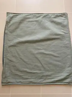 MUJI 綿100% グリーン クッションカバー 57x61cm