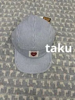 Carhartt WIP青と白のストライプ帽子