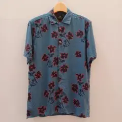 Paul Smith 半袖シャツ 花柄 青
