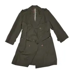 特価✨】sanyo rain coat オリーブ　ダブルブレストトレンチコート