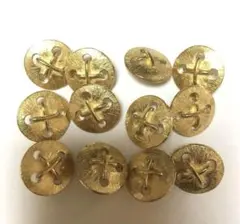 美品ゴールドボタン12個セット