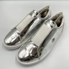 DIESEL シルバーメタリックスニーカー　レディース　Y2K 22.5cm