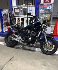 インパルス400 チョビ3段 GSX400インパルス GK79A 〜95年 チョビ三段シート 黒金 加工後未