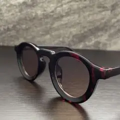 サングラス アメカジ クラウンパント カラーレンズ ブラウン レオパード
