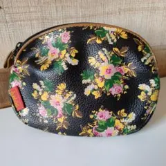 KENZO　ケンゾー　花柄ポーチ 黒地