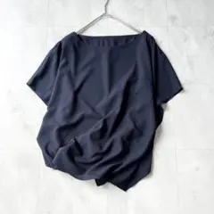 【美品】INDIVI ポンチョ風 プルオーバーブラウス とろみ 裏地付き 38