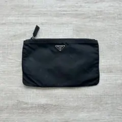【PRADA[プラダ]】テスートナイロン ポーチ マチなし 黒 ブラック