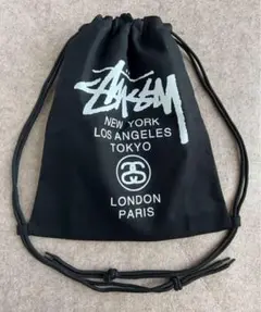 新品 STUSSY ステューシー ナップサック リュック ブラック