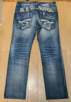 RED PEPPER Y2K風 スタッズジーンズ W34 レッドペッパー