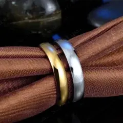 New シンプル ステンレスリング ステンレス指輪 ピンキーリング ペアリング