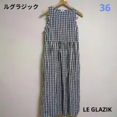 美品　ルグラジック　ノースリーブ　ギンガムチェック　ワンピース　Bishop