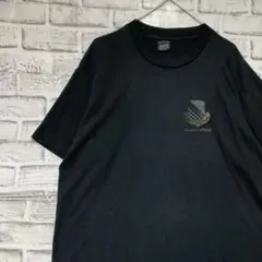USA製90sヴィンテージTシャツ！シングルステッチ　ブラック半袖古着L717