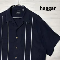 haggar リネン×レーヨン オープンカラーシャツ ハガー