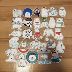 しろくま　シロクマ　シール　かわいい